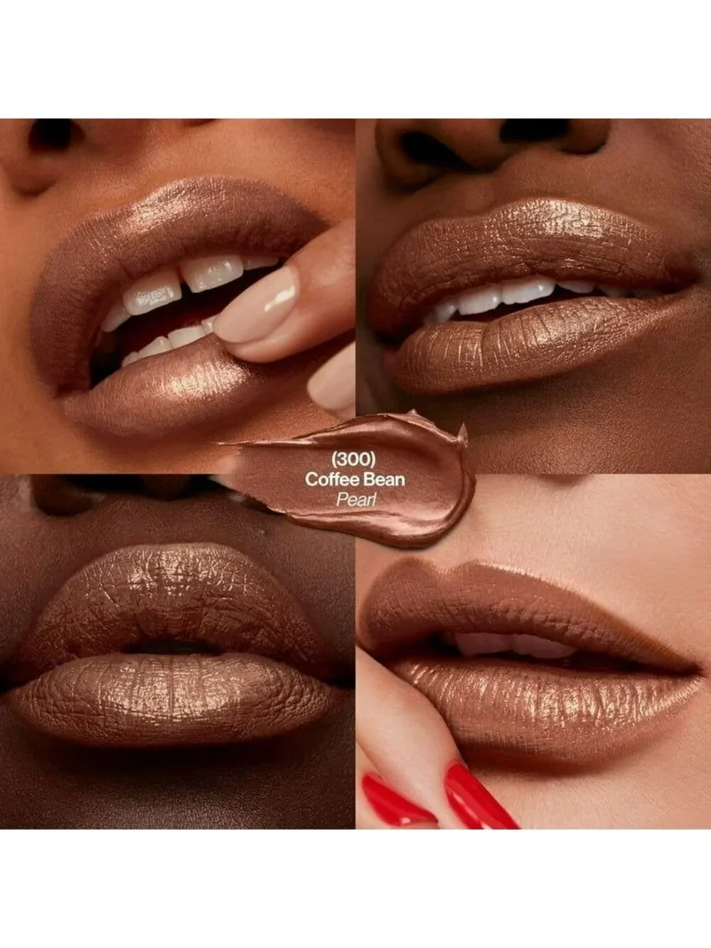 Revlon Super Lustrous Lipstick 300 Coffee Bean Pearlized Finish Frosted Brown